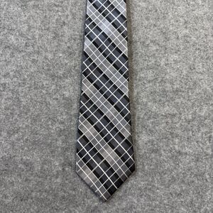 Roberto Lorenzo Collection Mens Dress Tie Silver/Black Micro Fiber